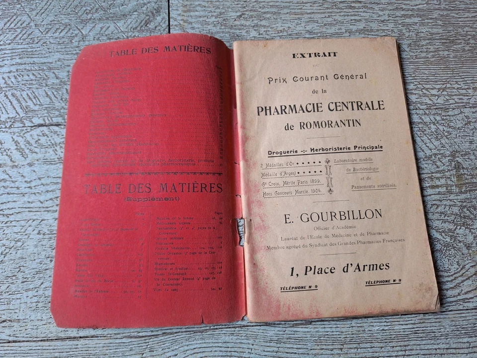 pharmacie romorantin gourbillon 1911 prix courants droguerie herboristerie santé - Photo 4/4