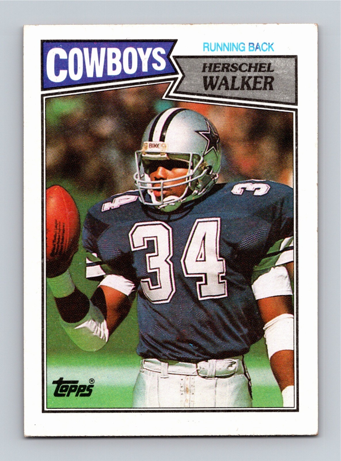 Herschel Walker 1987 Topps Rookie #264 RC EX-NM Light Blue RB B