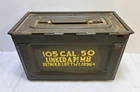 WW2 US Army Military 50 Cal. M2 Ammunition Ammo Box Can U S Flaming Bomb