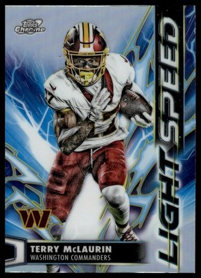 2025 Topps Chrome Cosmic #LS-35 Terry McLaurin Light Speed