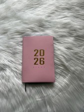2026 Daily Planner Pink Soft Flexible Cover Diary Agenda