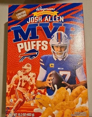 2025 Josh Allen MVP Puffs #17 Cereal Collectible Buffalo Bills Limited Edition