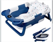 Faltbare Baby-Badewanne für Neugeborene bis Kleinkinder, faltbare tragbare...