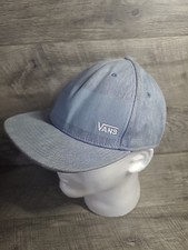 Vans Off The Wall Snapback Adjustable Hat Denim Blue Baseball Hat Skateboarding