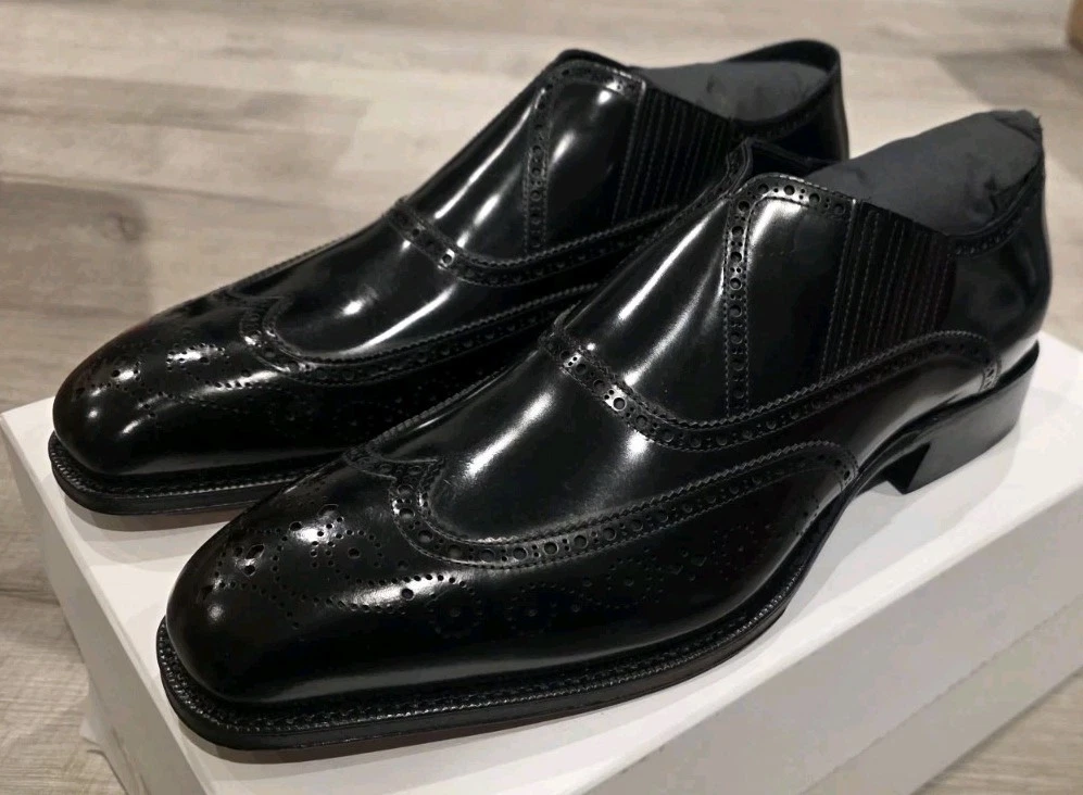 Alexander McQueen — MSRP $1190 Alexander McQueen Past Leather Brogue Shoes, Size 13US (46EUR)