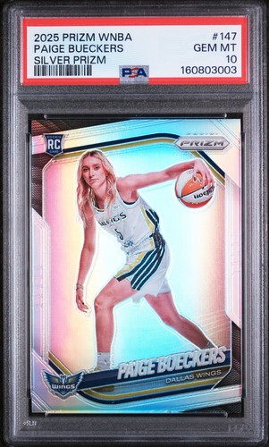 2025 Panini Prizm Rookie Variation Paige Bueckers #147 Silver Prizm PSA 10 (RC)