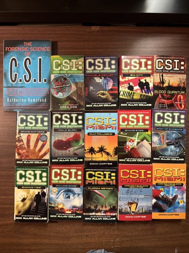 CSI Crime Scene Investigation & CSI: Miami TV Paperback Books Novel lot ...