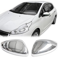 Edelstahl Chrom Spiegelkappen Set Passend FüR Peugeot 2008 II Ab 2019 Chrom Look