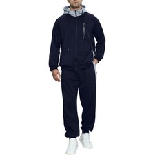 Sweatsuits for Men 2 Piece with Zipper Pockets Full Zip Hoodie Tracksuit Sets...