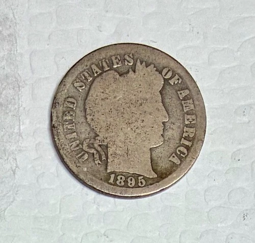 1895-S Silver Barber Dime, Good Condition, Better Date!