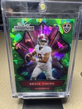 2021 Wild Card Alumination NIL Bryce Young Green Cracked Ice  #ANBC-7 (RC) 2/125