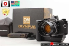 w/Case & Hood [N MINT] Olympus OM-2 SLR Film Camera 50mm F1.4 Winder2 From JAPAN