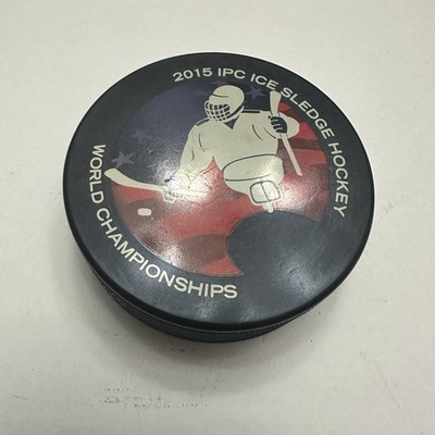 2015 IPC Ice Sledge World Championship Official  Puck Inglasco Hockey Last One