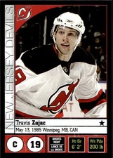 2008-09 Panini NHL Hockey Card # 63 Travis Zajac