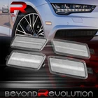 For 2012-2018 A7 S7 Clear 4PCS Replacement LED Side Marker Lights Assembly Pair