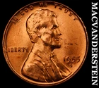 1955-S Lincoln Wheat Cent - Choice Gem Brilliant Unc  No Reserve  #K1280