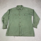 OG-107 USMC Uniform Shirt Stencil Vintage Military Green Mens XL Vietnam War Era