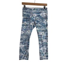 Lululemon Wunder Under Crop Leggings size 6 Blurry Belle Multicolor Print