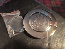 Chrome Billet Aluminum Steering Wheel Flamed Horn Button 9 Hole Adapter