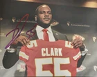 Frank Clark Signed 8x10 Autograph Photo Kansas City Chiefs 2× Super Bowl champ🏈