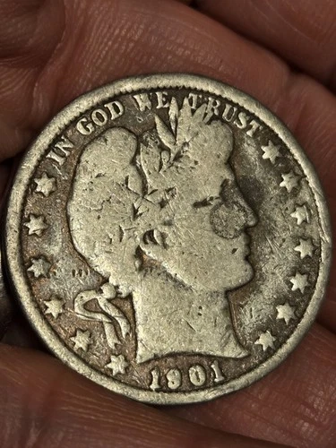 1901-S Barber Half Dollar — photo from the most recent tracked eBay sale