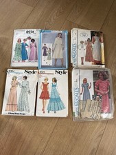 6 Vintage Sewing Patterns 1980’s. Size 6-8. P1001