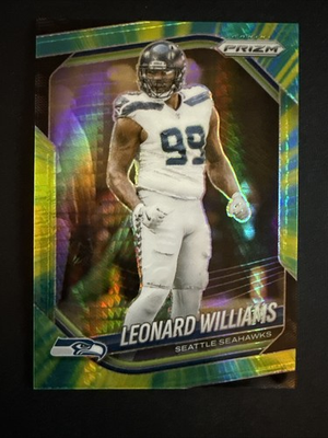 #ad 2025 Panini Prizm Leonard Williams #183 Green Pulsar 200 Seattle Seahawks SP DE $3.25