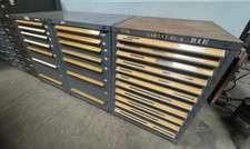 Lot 3 Equipto Lista Drawers Metal Cabinet Industrial Tool Parts Storage 30x28x43 Lot 3 Equipto Lista Drawers Metal Cabinet Industrial Tool Parts Storage 30x28x43