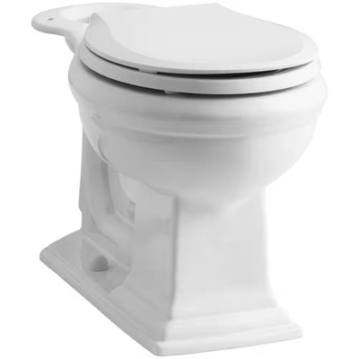 Memoirs Comfort Height round Front Toilet Bowl Only in White