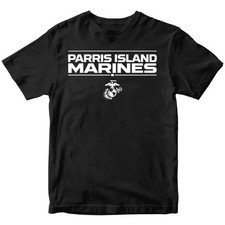 Parris Island Graphic T-Shirt Casual Streetwear Top Made in USA