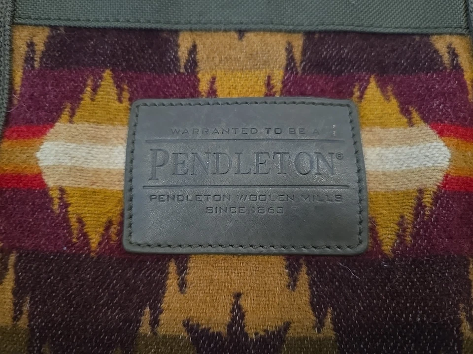 Шерстяная ацтекская сумка-тоут Pendleton сумочка юго-западная шерстяная сделано в США 18 дюймов x 11 дюймов x 5 дюймов - Изображение 2 из 4