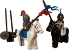 Vintage 1984 LEGO Castle Jousting Knights 6021 99% Complete Missing 1 Sword