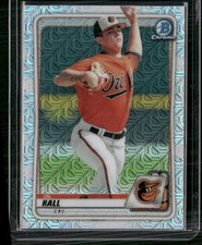 2020 Bowman Chrome #BCP-238 D.L. Hall Prospects Mojo Refractor
