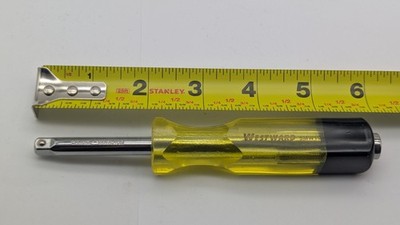 VINTAGE Westward 1/4'' DRIVE SPINNER DRIVER POWER PASS THRU SCREWDRIVER LOOK READ