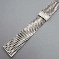 Authentic Vintage OMEGA Stainless Steel Mesh Bracelet 18mm Ref:2038 1970s