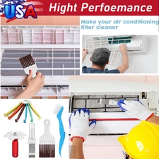 10PCS Air Conditioner Fin Cleaner Set Fin Comb Condenser Straightener RepairTool