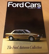 Ford Cars October 1977 range Brochure ref 221/31