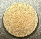 1906 Indian head cent Mint error, Struck through grease or debris