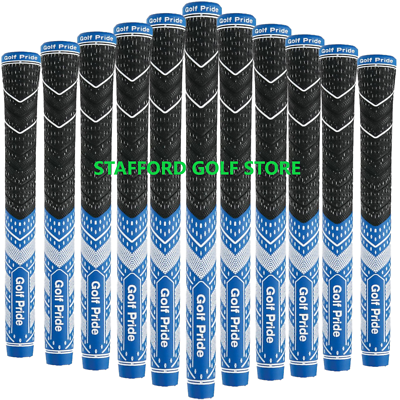 Golf Pride MCC Plus 4 Teams Grips Standard/Midsize Blue/White Core