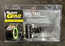New Black Gold Dual Trac 2 Pin Movable Green/Red .019 Picatinny Sight RH