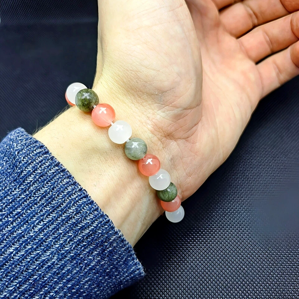 Mondstein 🌛 Edelstein Armband & Sonnenstein 🌞 + Labradorit 🛡 Kraftarmband - Bild 2 von 4