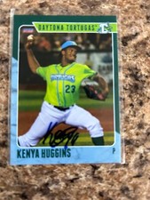 Kenya Huggins Signed 2023 Daytona Tortugas Cincinnati Reds Team Set Auto # 24
