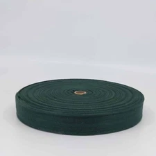 Hunter Green  Rug Binding cotton tape,      10 yards    1.25" wide