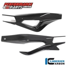 BMW M1000RR 2023 23 Ilmberger Carbon Fibre Swing Arm Covers Set With Shark Fin