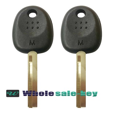 2 New Uncut Blank Ignition Key With ID46 Transponder Chip fit for HYUNDAI DA1705