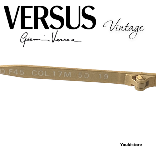 VERSUS by VERSACE VINTAGE 90s eyeglasses F45 17M eyeglasses M.in Italy - Picture 8 of 10