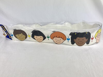 VTG NOS Kids Of The World Border Magic Creative Teaching Press Rainbow Hearts