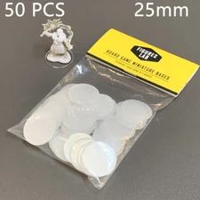 50 pcs 25mm Miniature Bases Fit Dungeons & Dragon D&D RPG Board wars Game figure