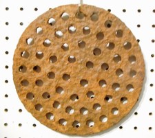 VINTAGE CAST IRON FLAT FLOOR DRAIN COVER 8 5/8 X 3/8 RUSTY/PITTED