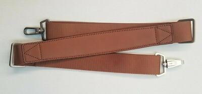 Hartmann Luggage Replacement Shoulder Strap Leather w/ Nylon Golden Oak